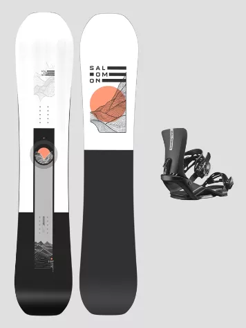 Salomon Sight+Rhythm Black M 2024 Snowboard Set 3 Salomon Sight+Rhythm Black M 2024 Snowboard Set